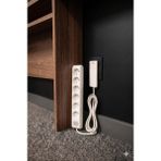 gündüz elektromarket Ultra Ince Fişli Uzatma Kablosu 6’lı Anahtarlı (1,5m) Dar Alanlar Için Şık ve Pratik Çözüm! - Beyaz - 1,5 Metre