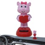 Güneş Bobblehead Oyuncak, Güneş Dans Eden Hayvan - Araba için Kontrol Paneli Şekilleri,Sevgililer Günü Masaüstü Süslemesi, Pencere Araba Kontrol Paneli Dekoru için Bobblehead Dansçı Figürü