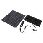 Güneş Egzoz Fan Kiti 12V 20W Güneş Panel Fanı Açık Tavuk Kümesi Sera Evcil Ev Pet Evi Güneş Powered Fan Çift Hava Ekstraktörü Dış Havalandırma Ekipmanları