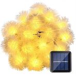 GÜNEŞ ENERJİLİ 7.5 M 100 LED SARI RENKLİ GÜNEŞ TANESİ SOLAR BAHÇE AYDINLATMASI LED LAMBA