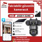 Güneş Enerjili 9mp Kamera: 3 Lens, Ptz, Sım Kart, İki Yönlü Ses. Kurulumu Özgür, Güvenliği Eksiksiz