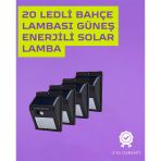 Güneş Enerjili Akıllı Duvar Lambası | PIR Sensörlü, Otomatik Aydınlatma, Dış Mekan İçin