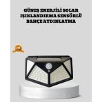 Güneş Enerjili Aydınlatma 100 Led Sensörlü Solar Dış Mekan Lamba Mir62550560