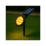 Güneş Enerjili Bahçe Armatürü - 18W, 9 Led, Ip65 Su Geçirmez