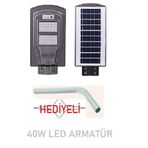 Güneş Enerjili Bahçe Aydınlatma Solar Sokak Lambası 40W