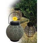 Güneş Enerjili Dekoratif LED Fener / Bahçe Feneri / Bahçe Dekorasyon Feneri / GT-SL25G-2A (2 Adet)