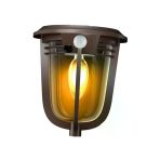 Güneş Enerjili Hareket Sensörlü Duvar Aplik, Cob Led