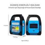Güneş Enerjili Işıldak Özellikli Kamp Lambası - Seçenek