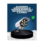 Güneş Enerjili Kamera Görünümlü Hareket Sensörlü LED Duvar Lambası Uzaktan Kumandalı UCZZZV070SOLARLAMBA