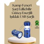 Güneş Enerjili Katlanabilir Kamp Feneri – Usb Şarjlı, Hafif Ve Çok Fonksiyonlu Mir92302300