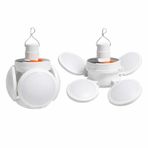 Güneş Enerjili Katlanabilir LED Kamp Lambası, 4 Panelli Süper Parlak Taşınabilir Aydınlatma, USB Şarjlı, Askılı Tavan Feneri, Elektrik Kesintisi, Karavan ve Outdoor Kullanım