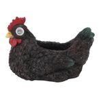 Güneş Enerjili Parlayan Etli Tencere, Bahçe iç Mekan Dekorasyonu Için akıllı ışık Algılama anahtarı Ile Açık Tavuk Ekici (BLACK)