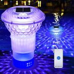 Güneş Enerjili Rgb Uzaktan Kumandalı Su Geçirmez Havuz Klor Şamandırası IP67 - 1