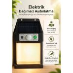 Güneş Enerjili Sensörlü Solar Aplik Duvar Tipi Dış Mekan Bahçe Balkon Işığı