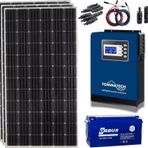 Güneş Enerjisi Bağ Evi Solar Paketi 1KVA İnverter 250W Güneş Paneli 150AH Jel Akü