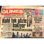 Güneş Gazetesi 5 Ekim 1982 - Kastellinin Eşi Bazı Belgelerle Yarın Türkiyeye Geliyor - Türk Ve Yunan Diyaloğuna Devam Kararı Alındı Gz132362
