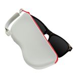 Güneş Gözlüğü Kılıfı Yumuşak | Koruyucu Silikon Gözlük Tutucu - Spor Kayak Yüzme Balıkçılık Binicilik Havuz Plaj Tatil İçin Çizilmeye Dayanıklı Kordonlu Fermuarlı Lens Kabı