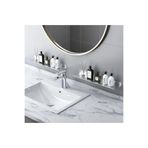 Güneş Krom Dekorasyon GKD 304 Kalite Paslanmaz Çelik 40 cm ve 30cm 2 adet Banyo Rafı Düzenleyici - Vidalı Sistem - Inox
