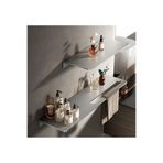 Güneş Krom Dekorasyon GKD Dekoratif Paslanmaz Çelik Raf, 50cm-30cm 2 Adet Modern Banyo Havlu Askısı ve Depolama Ünitesi