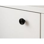 Güneş Modern Yuvarlak Siyah, Beyaz, Bej Düğme Mobilya Kulpu 50 mm & 32 mm ve Düğme Vida Delik Ölçülü| Mutfak Banyo Dolap Kulpu 5 Adet