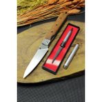Güneş Outdoor 24 cm Gerbe Ahşap Saplı Çakı ve Gizli Kalem Bıçak - Standart