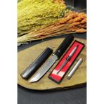 Güneş Outdoor 26 cm Ahşap Kılıflı Ahşap Saplı Damascus Bıçak ve Kalem Çakı - Standart