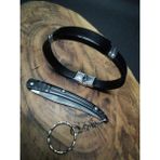 Güneş Outdoor Isme Özel 17 cm Kılçık Çakı ve Deri Bileklik - Standart