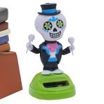 Güneş Paneli Figürleri | Güneş Enerjili Dans Figürleri Süsleme | Ürkütücü Bobblehead Bebek Sallayan Oyuncak , Araba İçi, Ev Dekoru, Favor, Cadılar Bayramı Süslemeleri için Koleksiyon