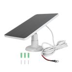Güneş Paneli Kamera Şarj Cihazı, IP66 Su Geçirmez Güneş Şarj Cihazı, 9.4ft Şarj Kablosu, 360 ° Ayarlanabilir Braket, 10W Video Kapı Zili Güneş Paneli Şarj Cihazı 2K Kamera