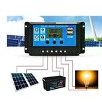 Güneş Paneli Solar Akü Şarj 12V 24V 10 Amper