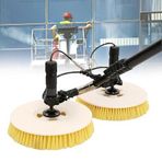 Güneş Paneli Temizleme Makinesi - Fotovoltaik Panel Çift Kafalı Fırça Çatı Temizleme Ekipmanı Güç Direği Kiti Çift Bakım Aracı