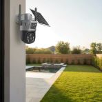 Güneş Panelli Akıllı Güvenlik Kamerası 360° Ptz Hareketli,Kablosuz Wifi,Çift Anten Kameralı,Gece Görüşlü,Hareket Algılamalı,Solar Kamera