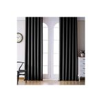 Güneş Perde Blackout Fon Perde 70x200, 70 x 250, SYAAAH, Siyah