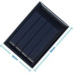 Güneş Pili 2v 50ma 34x50mm Solar Fotovoltaik Hücre Elektrik Üretici Panel Modül Pil Akü Batarya