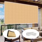 Güneş tentesi, 6 m x 9 m, dayanıklı, yırtılmaya karşı dayanıklı, su geçirmez, bahçe serası için, pergola, UV blok, veranda, çiçek bitkileri için, kırık beyaz
