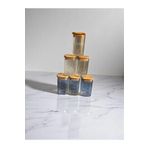 GUNES ZUCCACIYE Bambu Kapaklı Borasilikat Kavanoz Seti 6 Lı Set 300 Ml