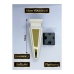 GÜNEŞLER PİRAMİT AYAK 18 CM - ÜNİTE VE MOBİLYA AYAĞI - AYTAŞI VE ALTIN RENK
