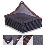 Güneşlik Ağı Siyah 7x9 m 4 Pin Gölge Ağı, %50 %55 Gölgeleme Oranı, Sera, Bahçe, Bitki, Çiçekler, Evcil Hayvan Kulübeleri için UV Dayanıklı Kumaş Hasır, Ağ ve Nefes Alabilir De