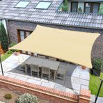 Güneşlik Bezi Çit HDPE Grometli Güneş Koruyucu Gölge Ağı, Sera Çiçekleri, Bitkiler, Veranda, Çim için Kolay Kurulum, Hafif, 4 m x 8 m, UV Koruması, Hava Koşullarına Dayanıklı
