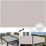 Güneşlik Net Güneş Koruyucu Gölgelik Bezi, 5 x 9 m, UV Dayanıklı Bahçe Tente, Dış Mekan Aktiviteleri için, Nefes Alabilir HDPE Kumaş, Beyaz