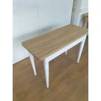 Güney Ahşap Mobilya 110 x 45 Cm Katlanır Mutfak Masası - Beyaz