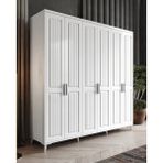 GuneyStore Adenna 6 Kapaklı Beyaz Gardırop