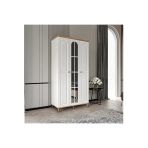 GuneyStore Bohem 3 Kapaklı Aynalı Komple MDF Gardırop