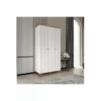 GuneyStore Bohem 3 Kapaklı Komple MDF Gardırop