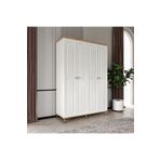 GuneyStore Bohem 4 Kapaklı Komple MDF Gardırop