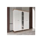 GuneyStore Bohem 5 Kapaklı Aynalı Gardırop