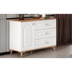 Guneystore Bohem Komple Mdf Atlantik Çam - Beyaz Şifonyer