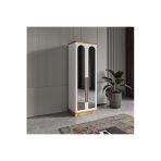 GuneyStore Flora 2 Kapaklı Aynalı Komple MDF Gardırop