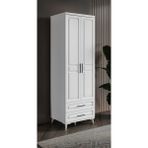 GuneyStore Gözde 2 Kapaklı Beyaz Gardırop