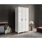 GuneyStore Milano 3 Kapaklı Beyaz Gardırop